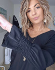 Blouse dos ouvert
