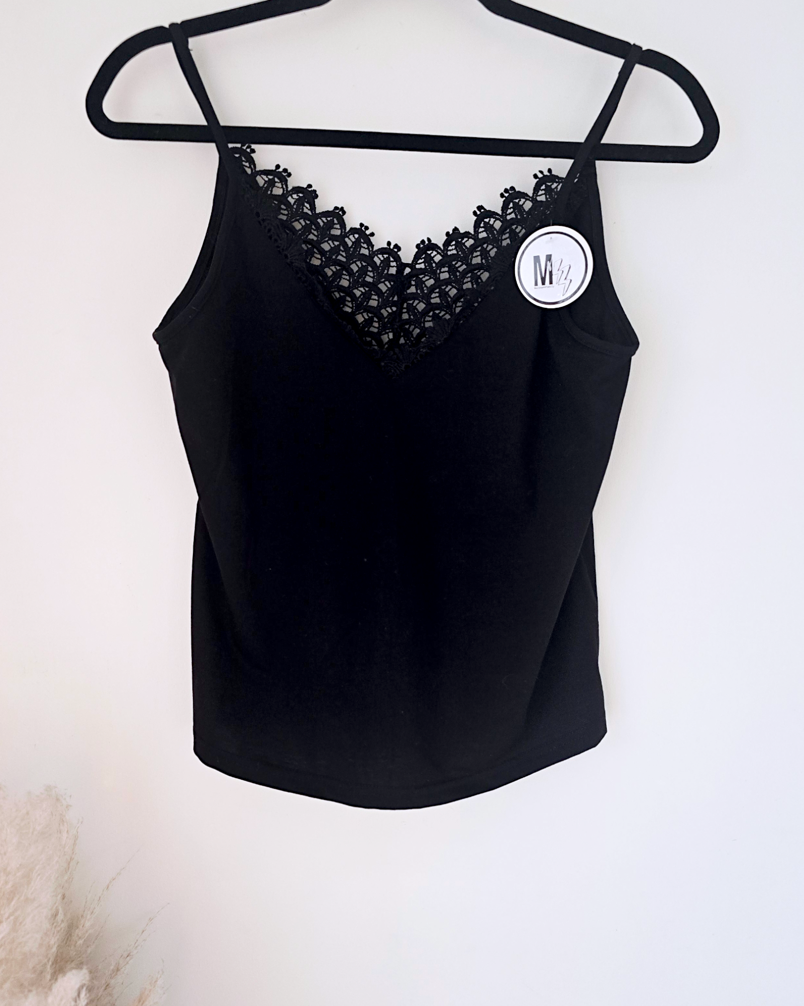 Débardeur noir col V