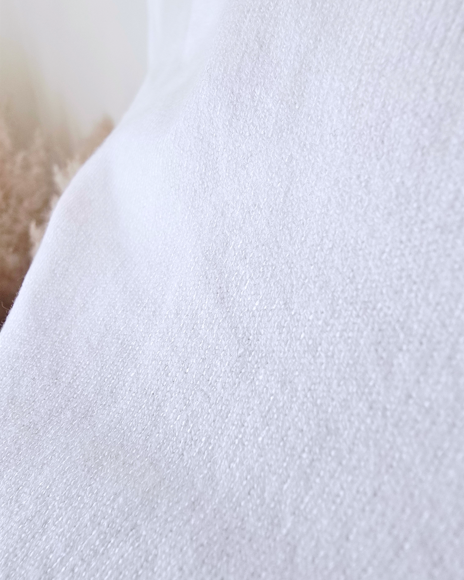 Pull blanc maille fine