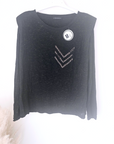 T-shirt militaire noir et doré