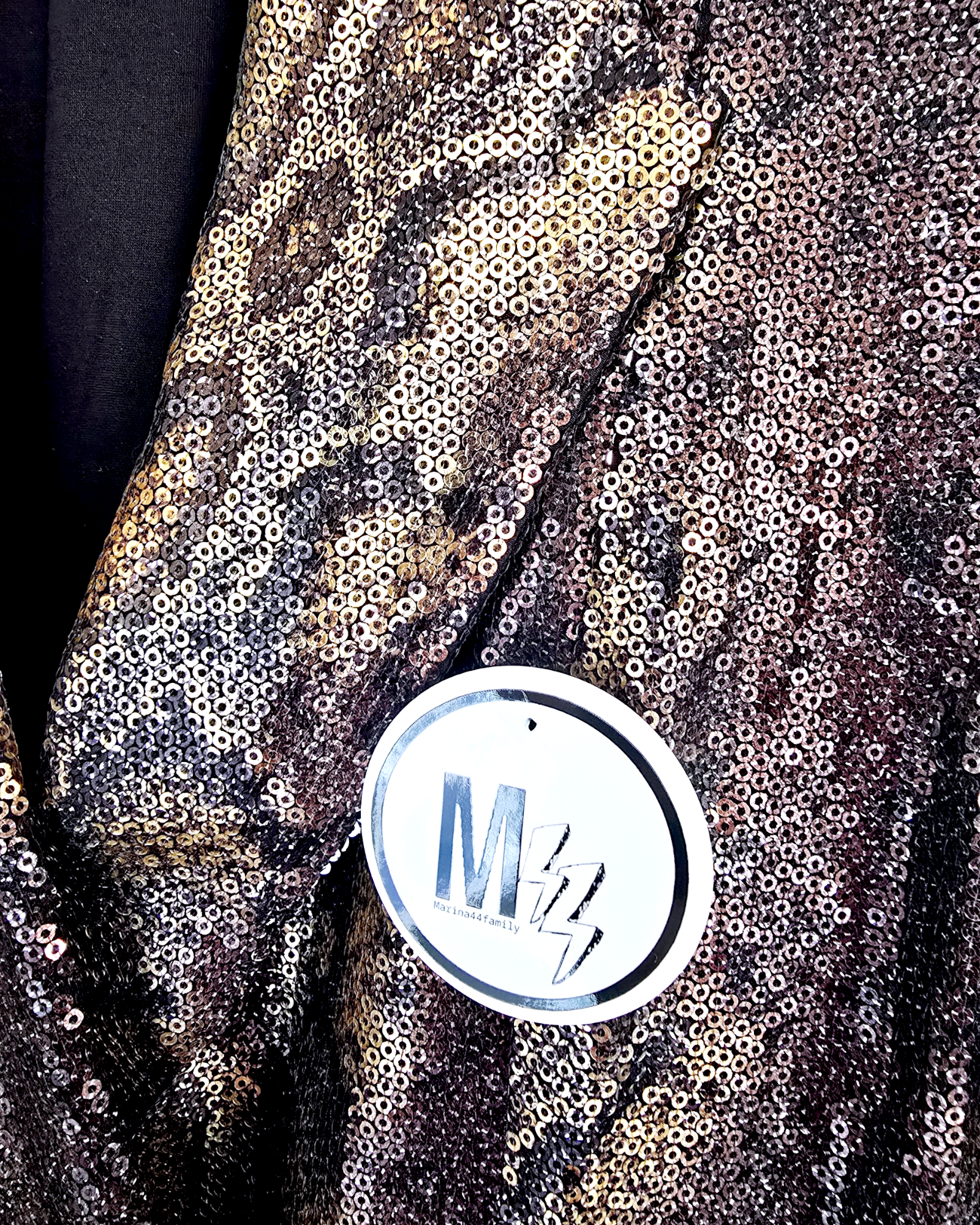 Robe smoking imprimé python à sequins