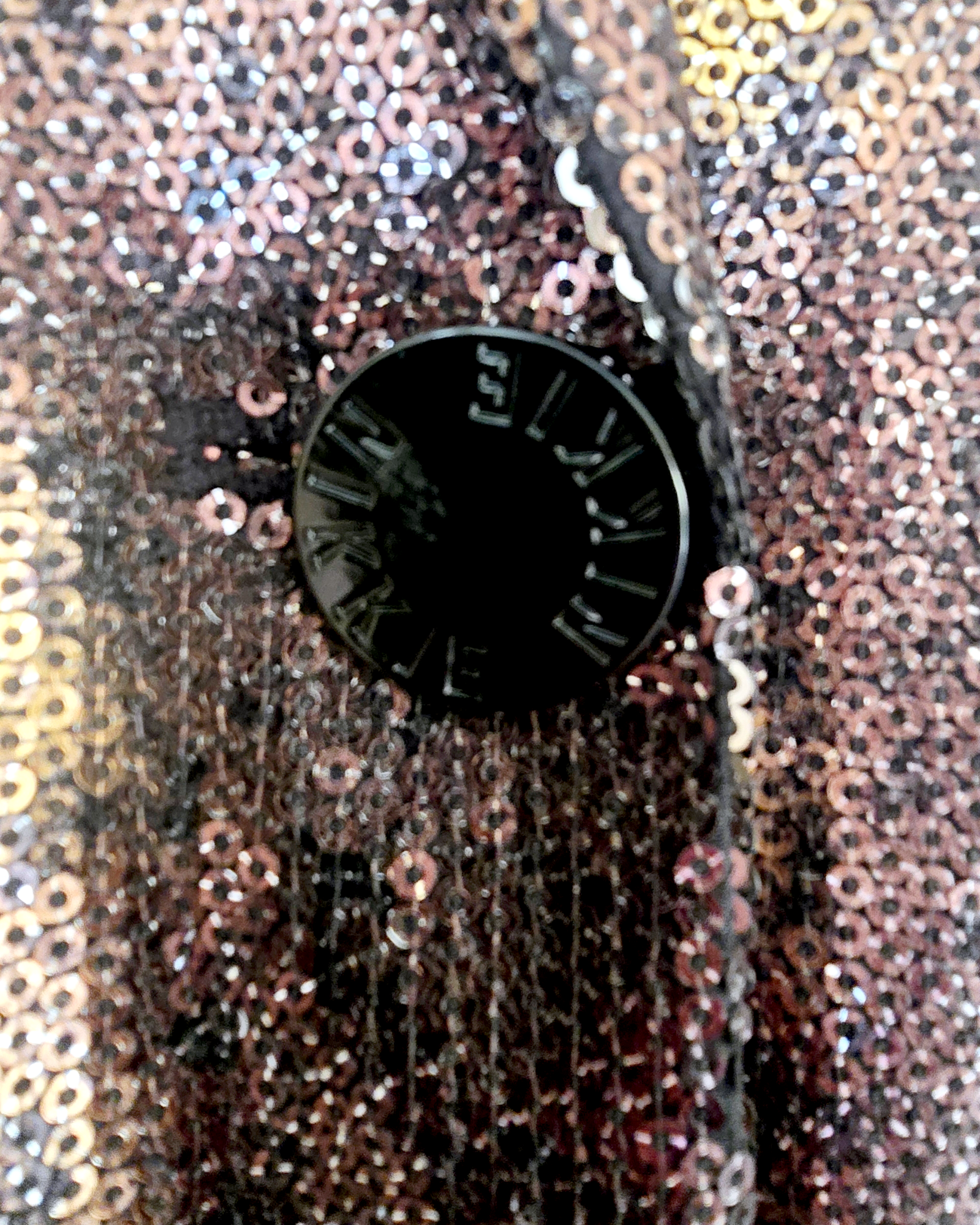 Robe smoking imprimé python à sequins