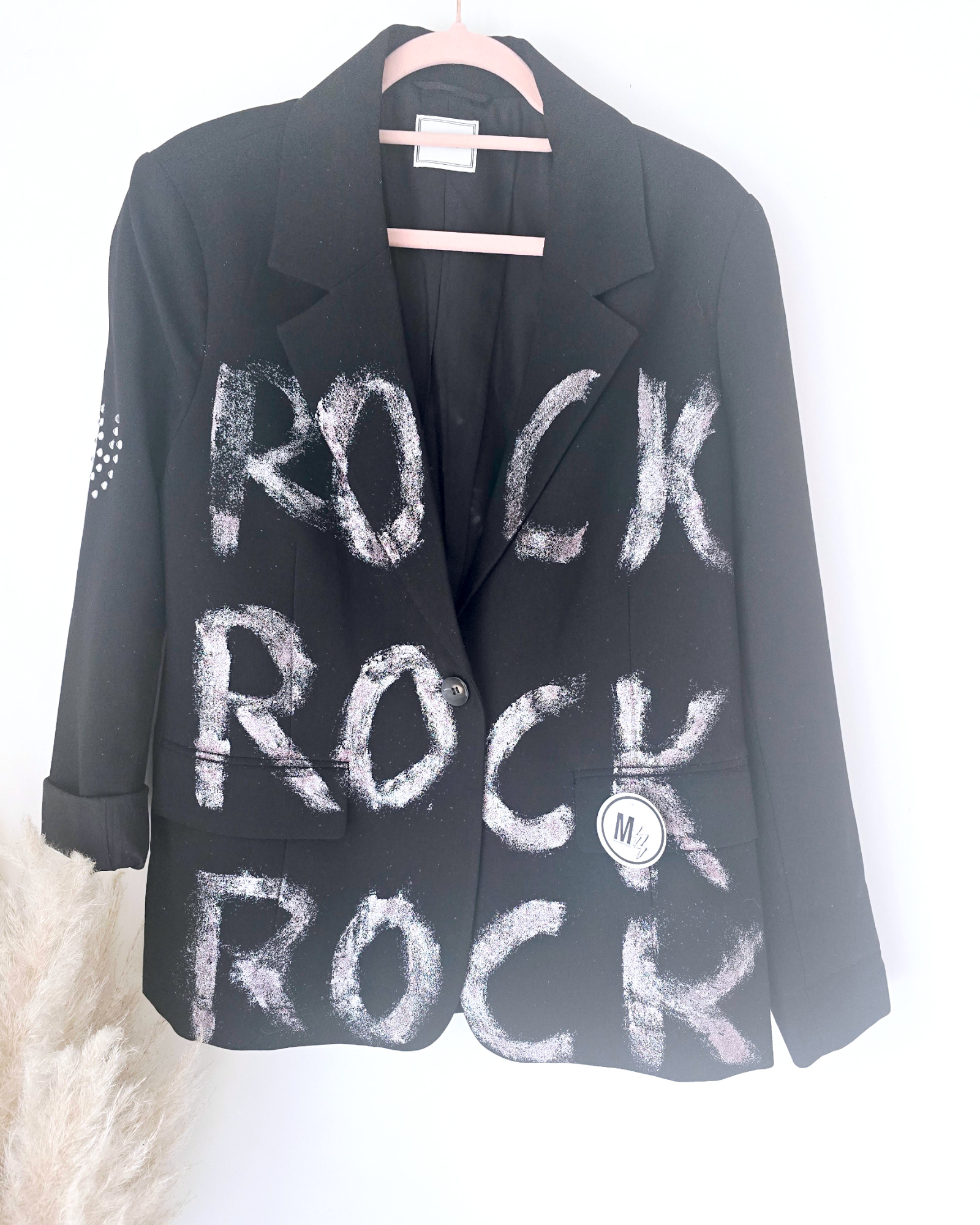 Blazer noir créateur Rock