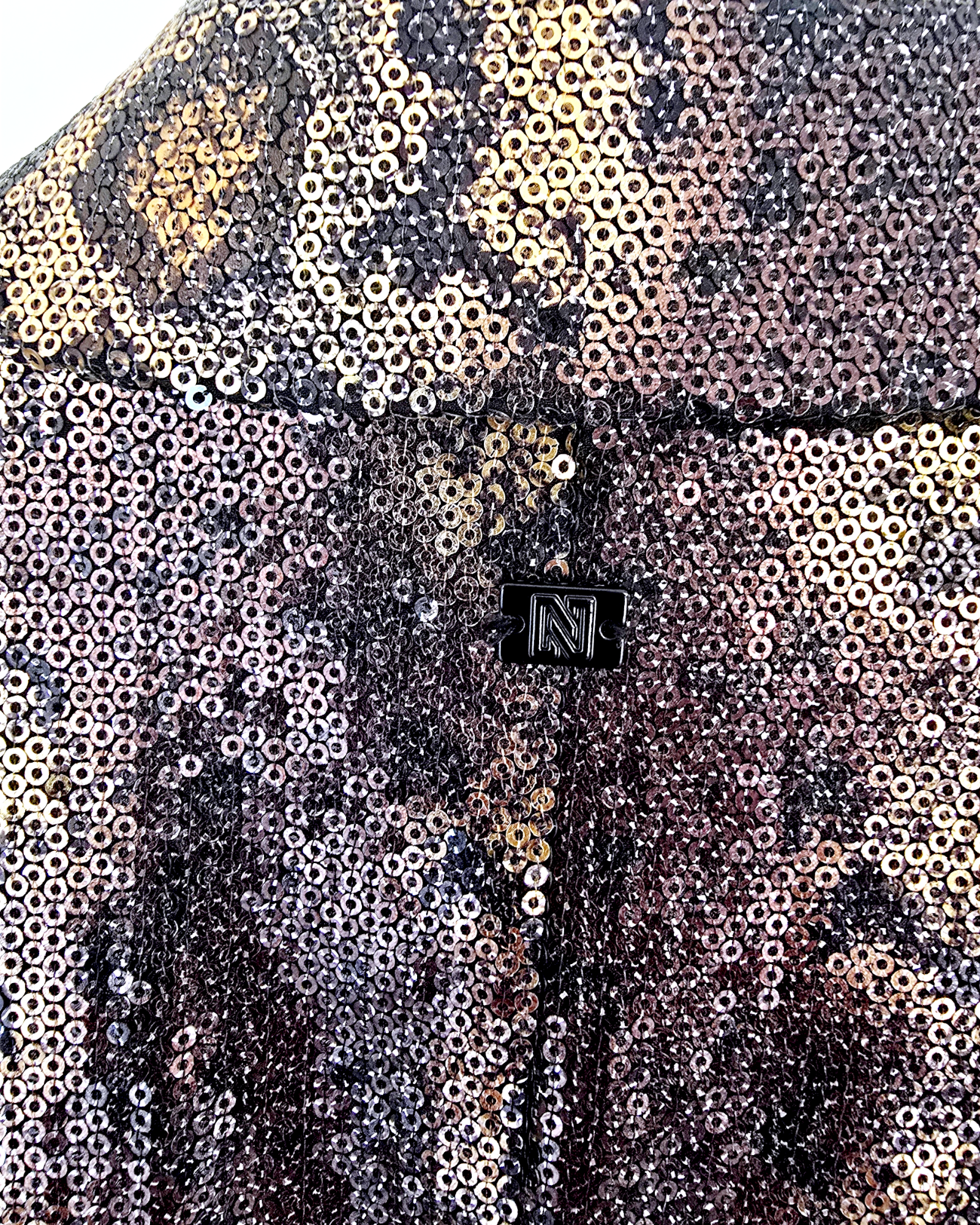 Robe smoking imprimé python à sequins