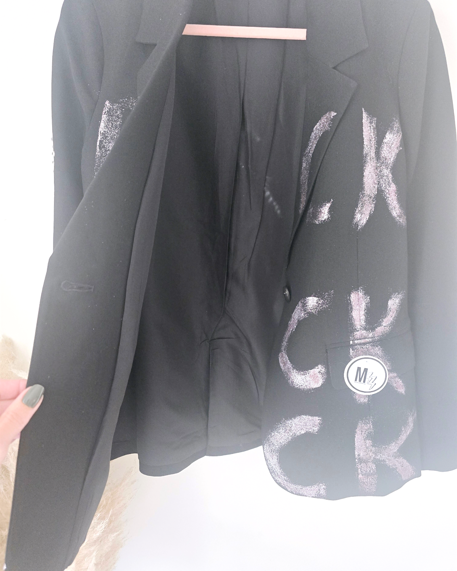 Blazer noir créateur Rock