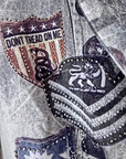 Veste cintrée esprit militaire avec strass