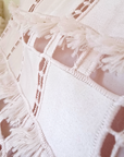 Robe rose plumetis