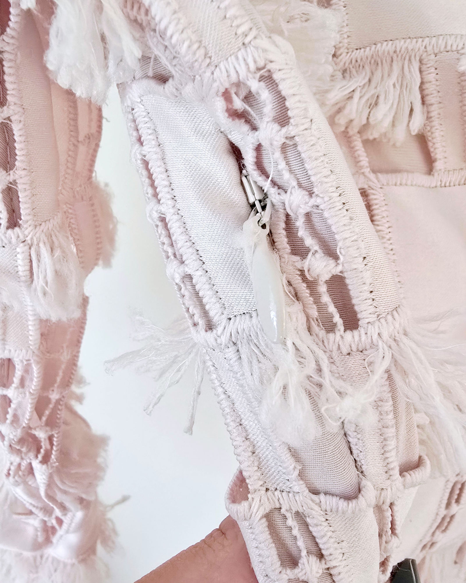 Robe rose plumetis