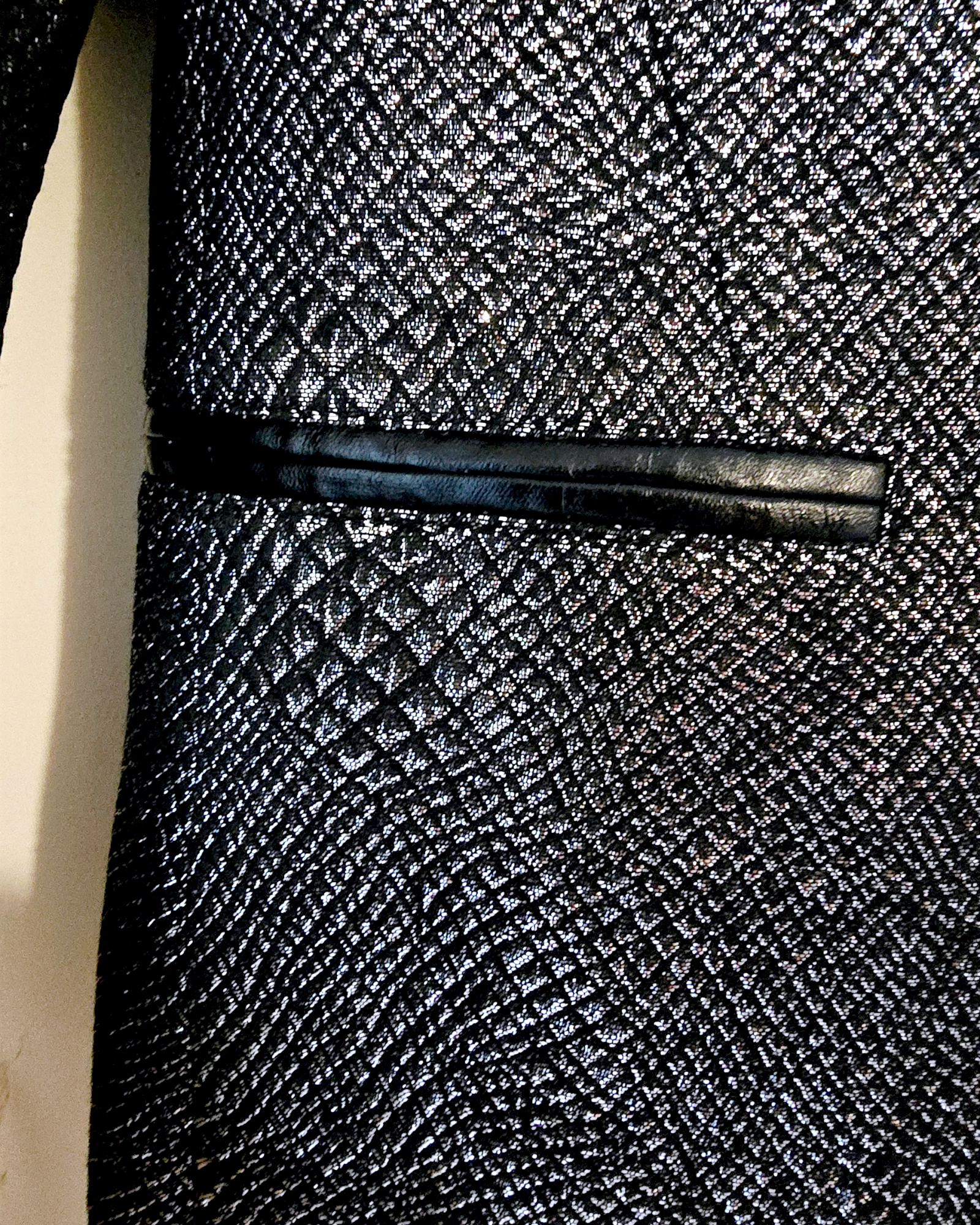 Veste cintrée argentée