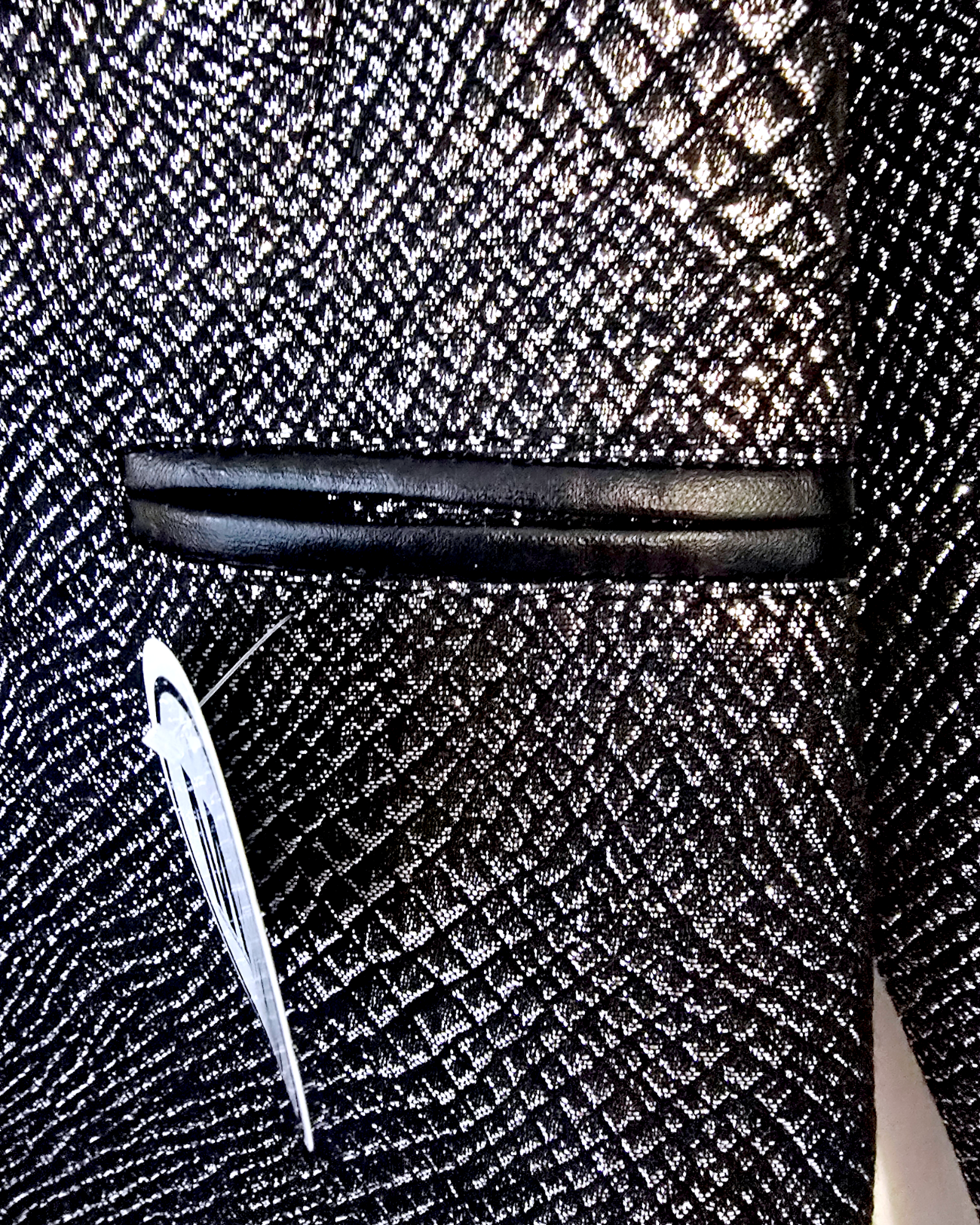 Veste cintrée argentée