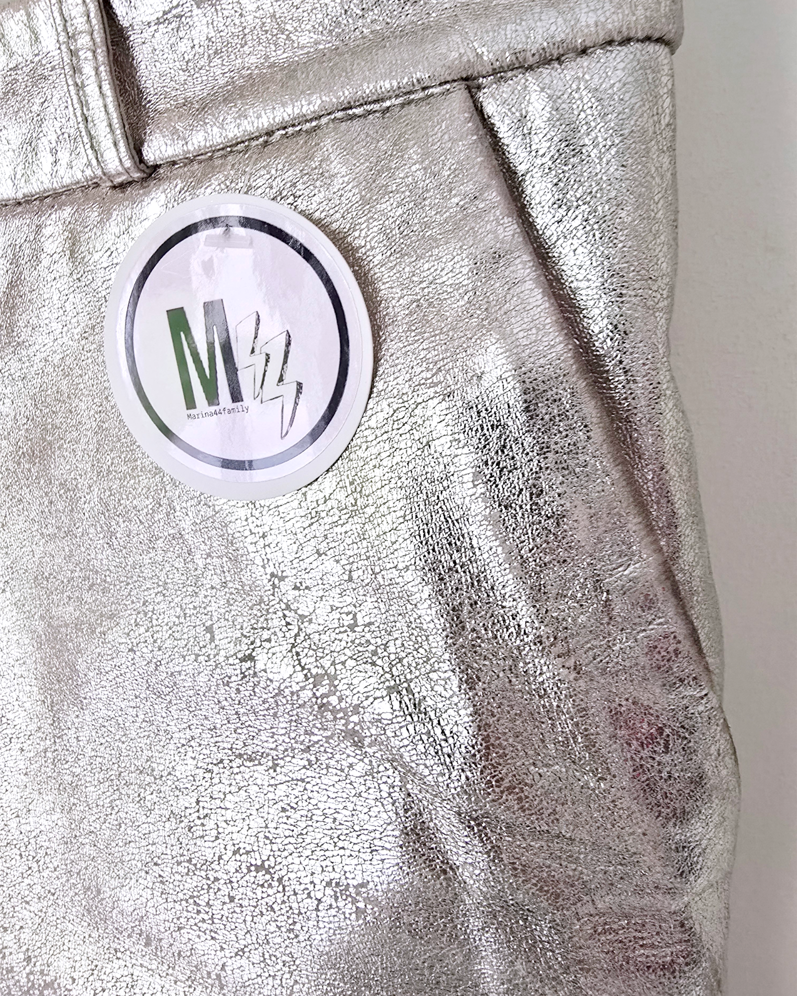 Short irisé 100% cuir