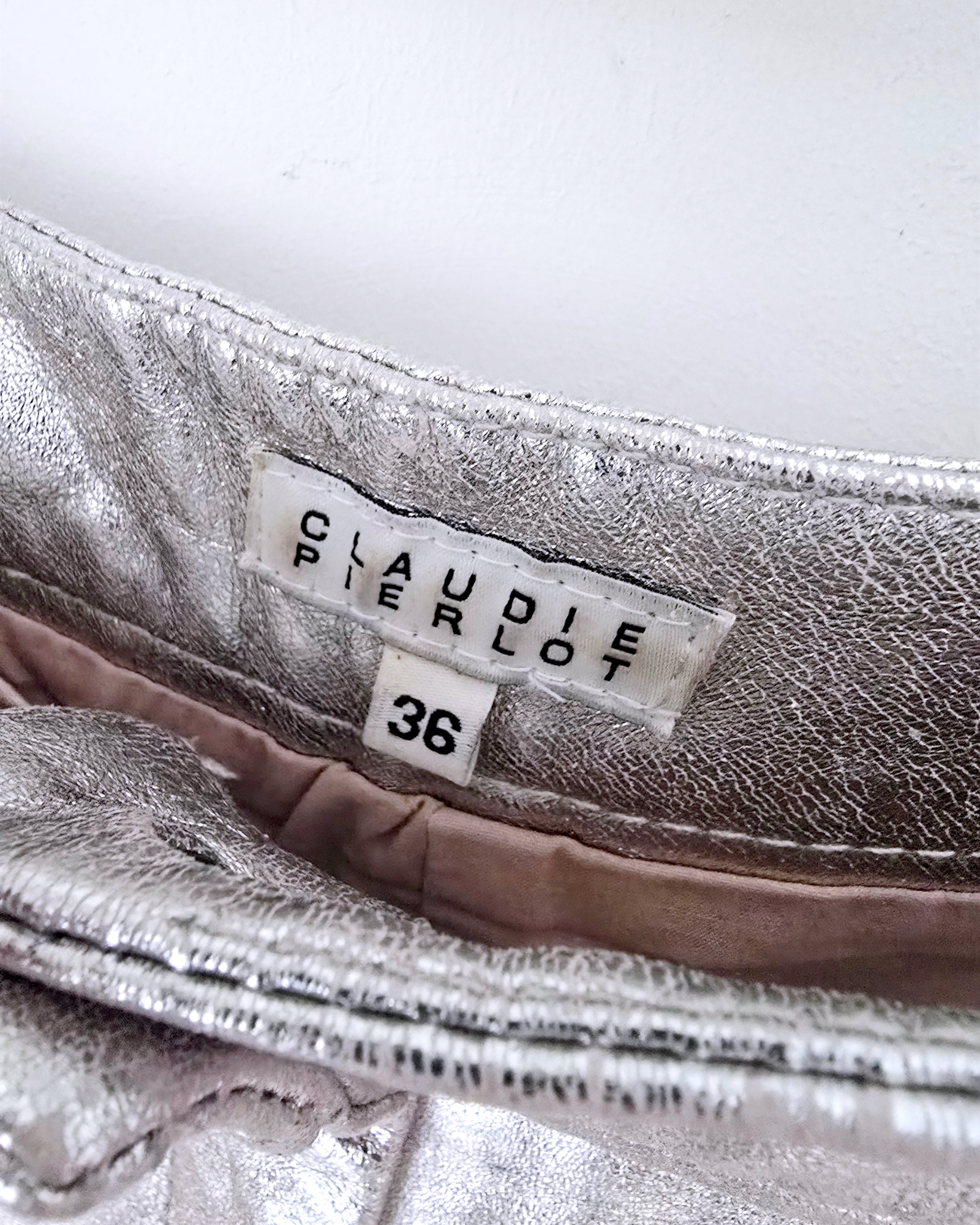 Short irisé 100% cuir