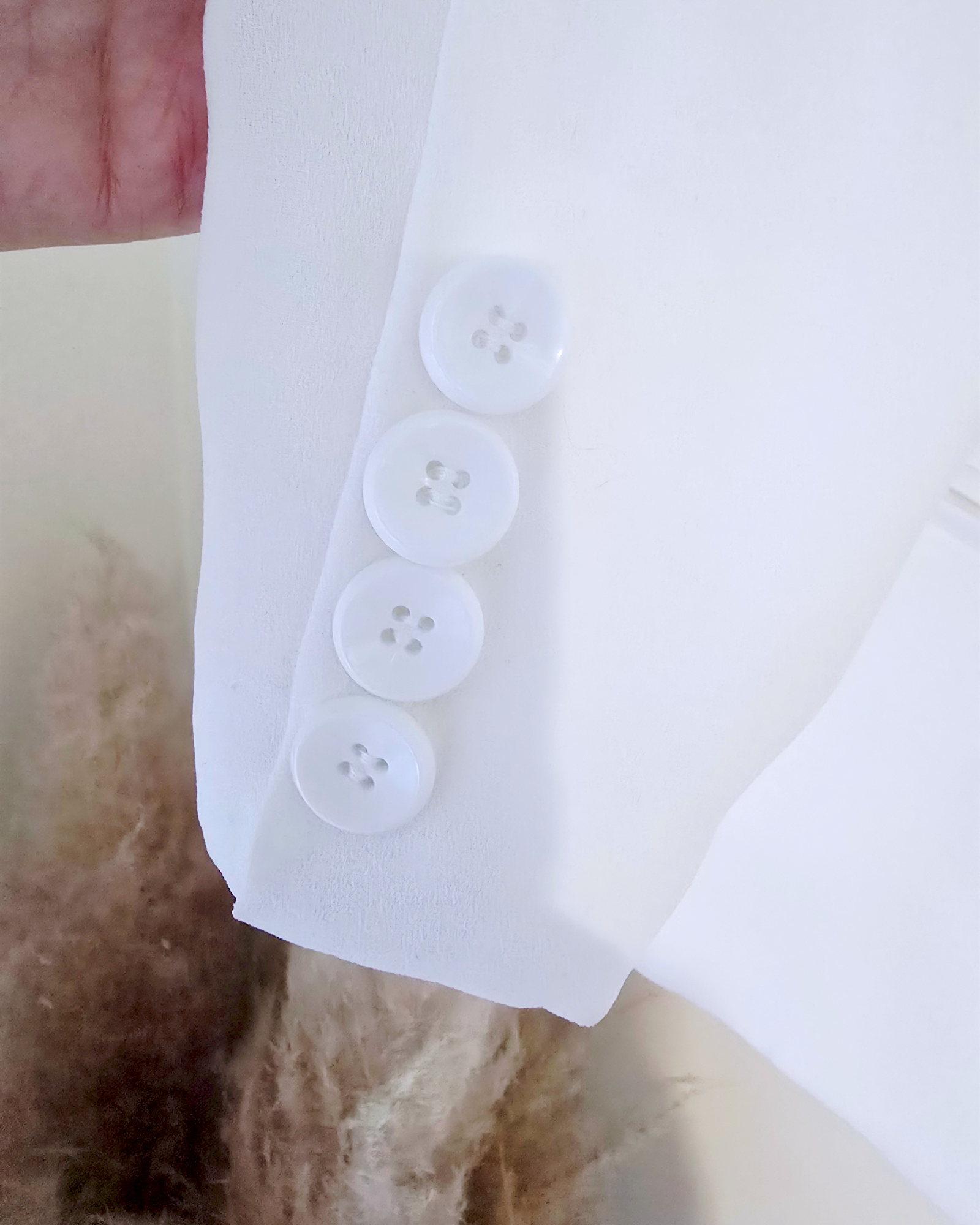 Veste cintrée blanche