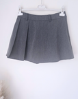 Jupe-short écolière grise