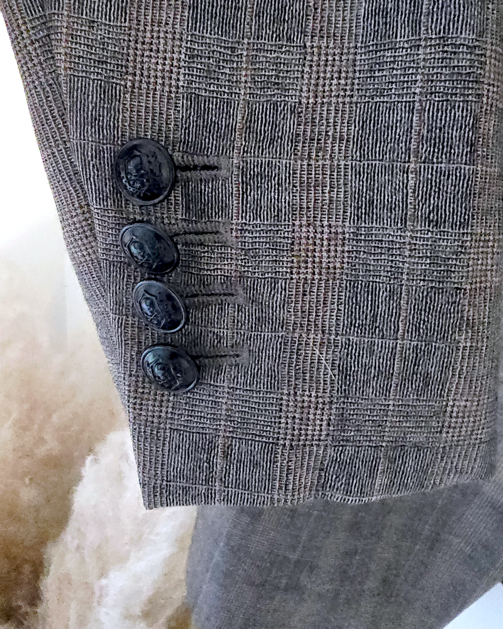 Veste vintage à carreaux