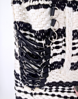 Gilet chaud ethnique noir et blanc - 𝐌𝐚𝐫𝐢𝐧𝐚𝟒𝟒𝐟𝐚𝐦𝐢𝐥𝐲