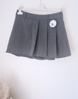 Jupe-short écolière grise