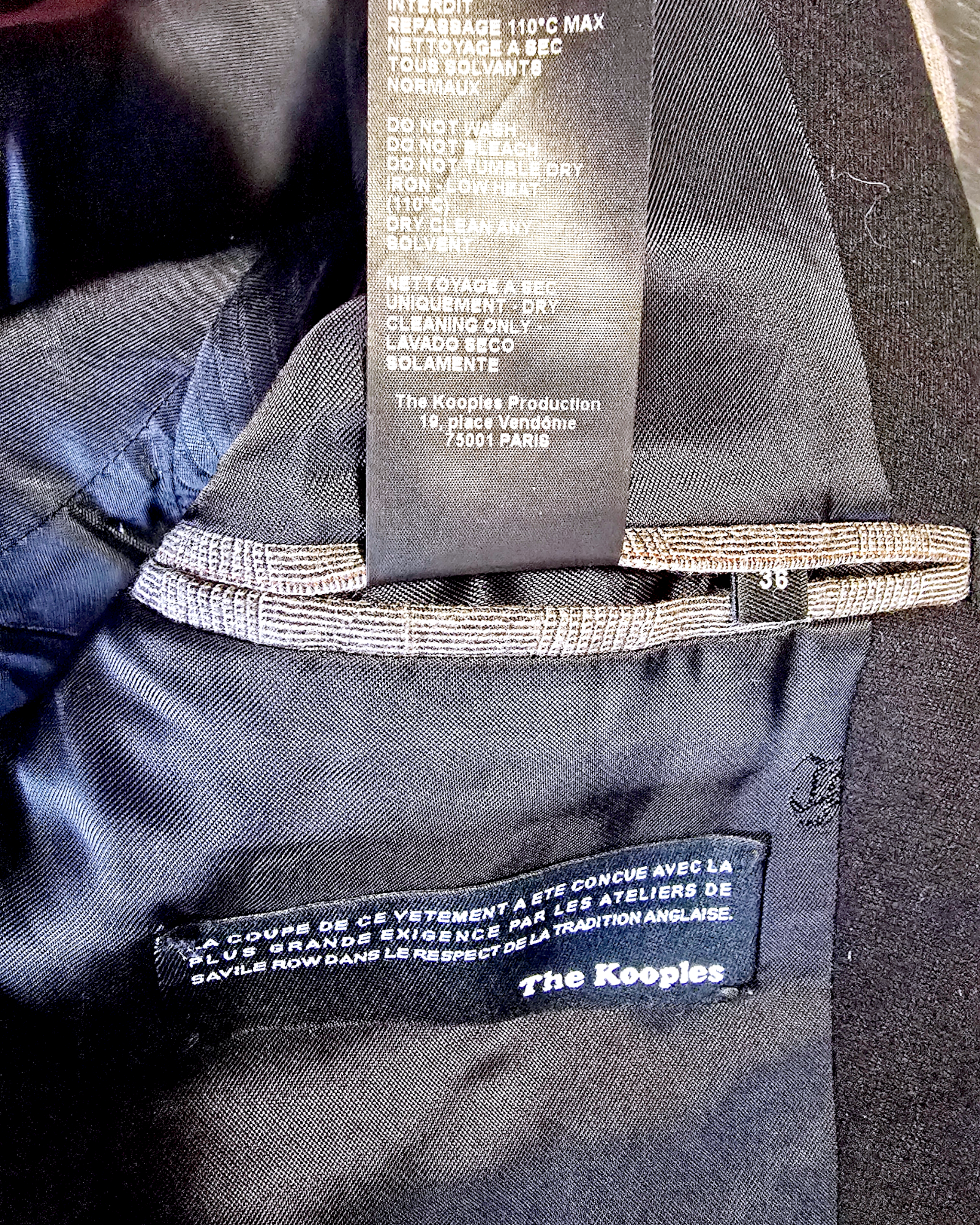 Veste vintage à carreaux