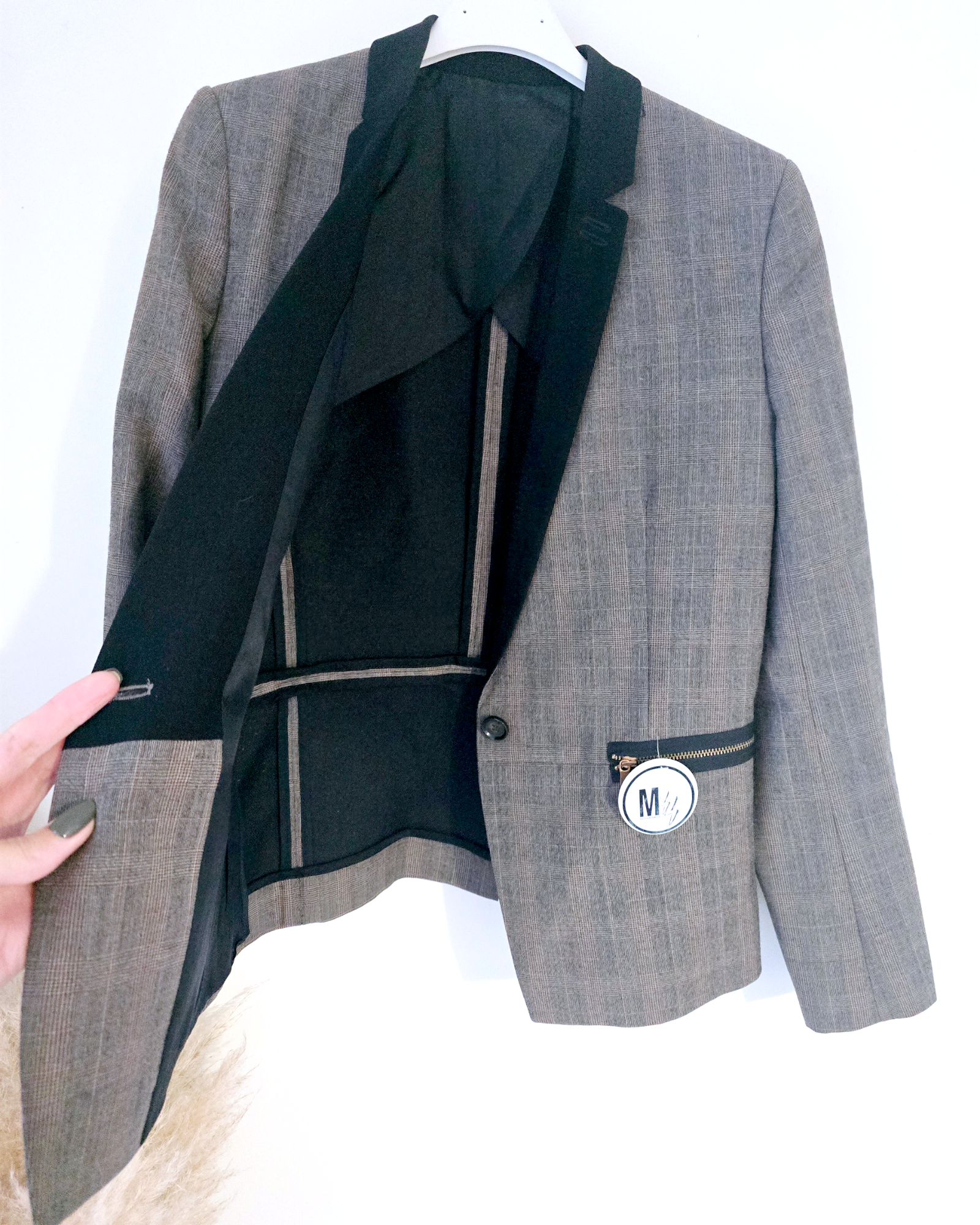 Veste vintage à carreaux