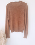 Pull bronze à inscriptions