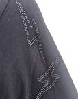 Pull noir éclairs strass