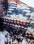 Veste cintrée à imprimé et strass
