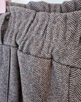 Short chevron marron beige