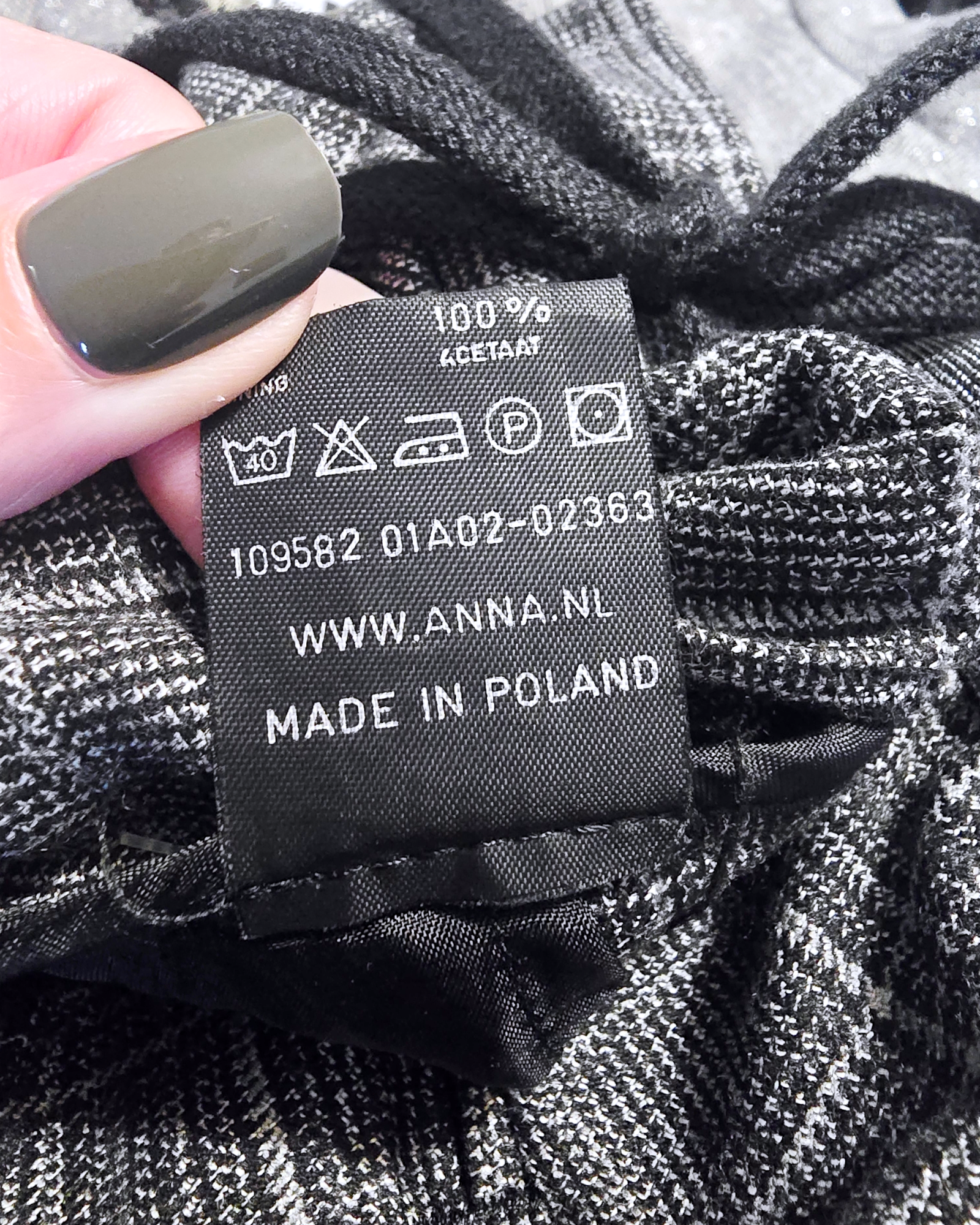 Pantalon jeeging à carreaux