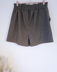 Short chevron marron beige