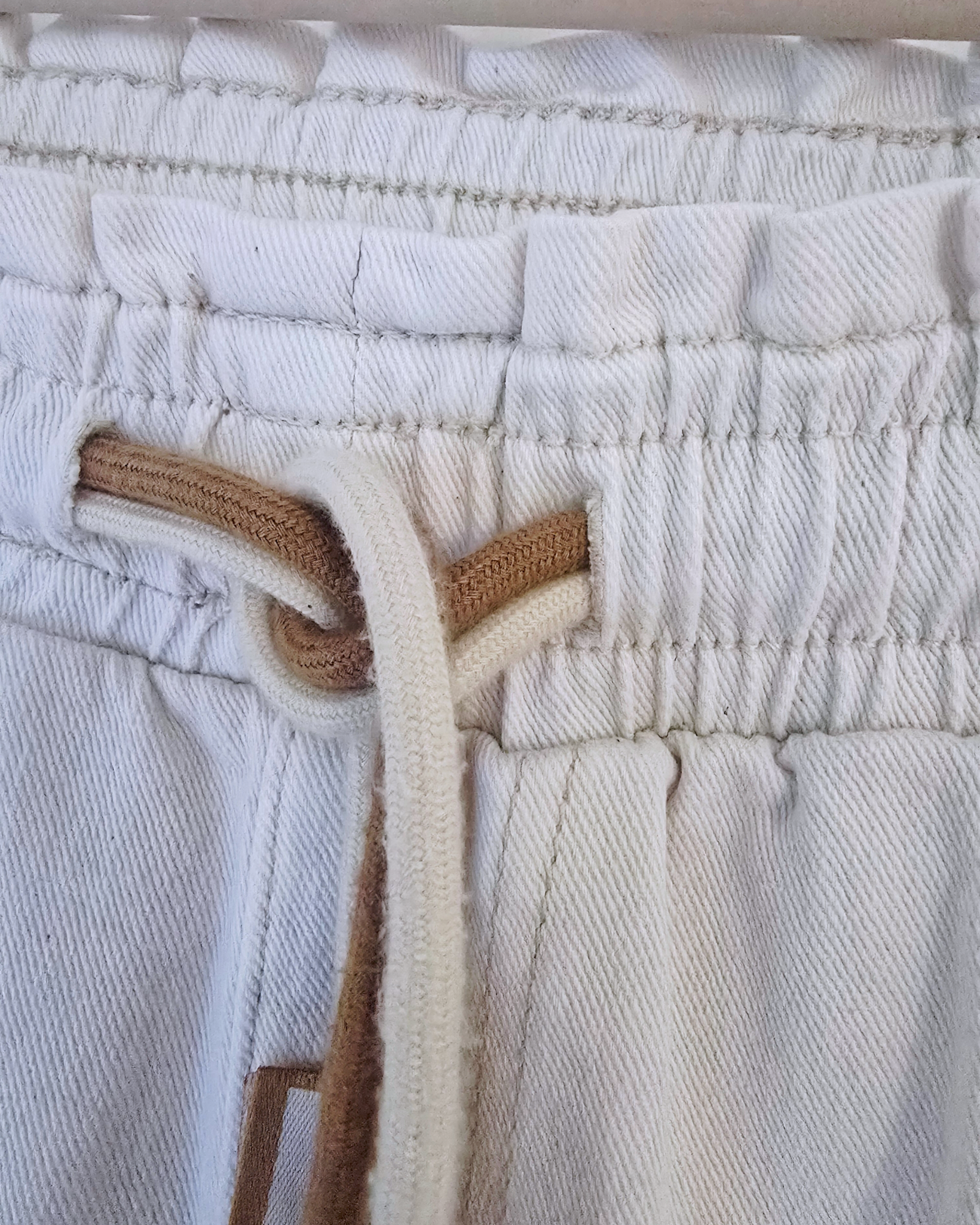 Pantalon jeeging écru