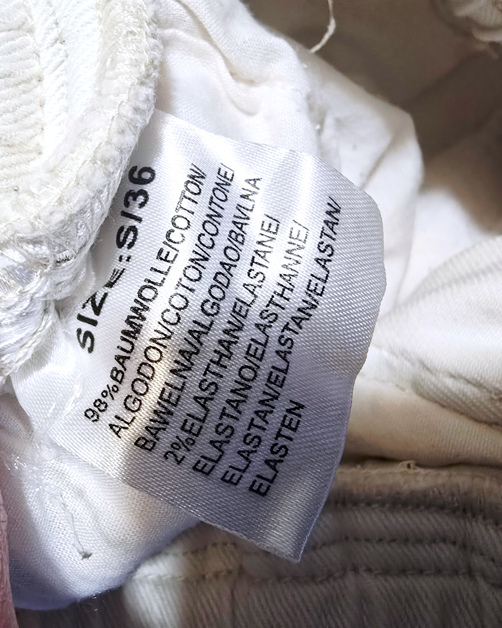 Pantalon jeeging écru