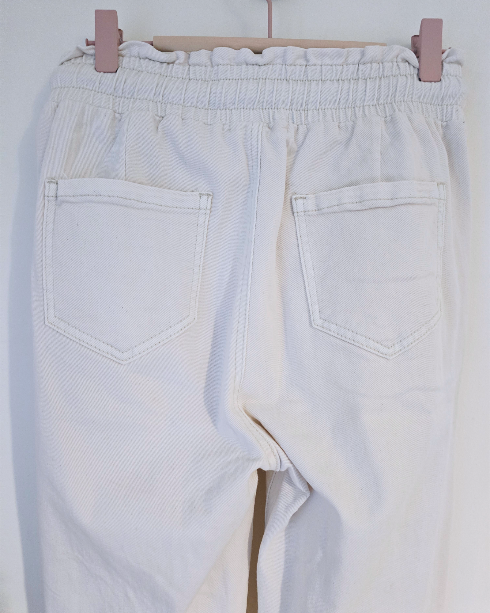 Pantalon jeeging écru