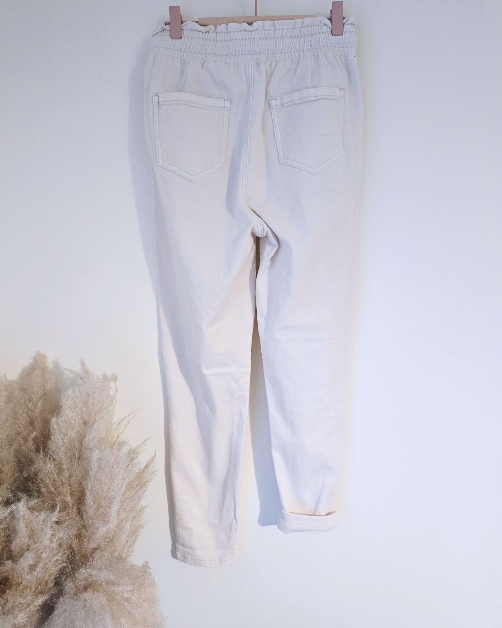 Pantalon jeeging écru