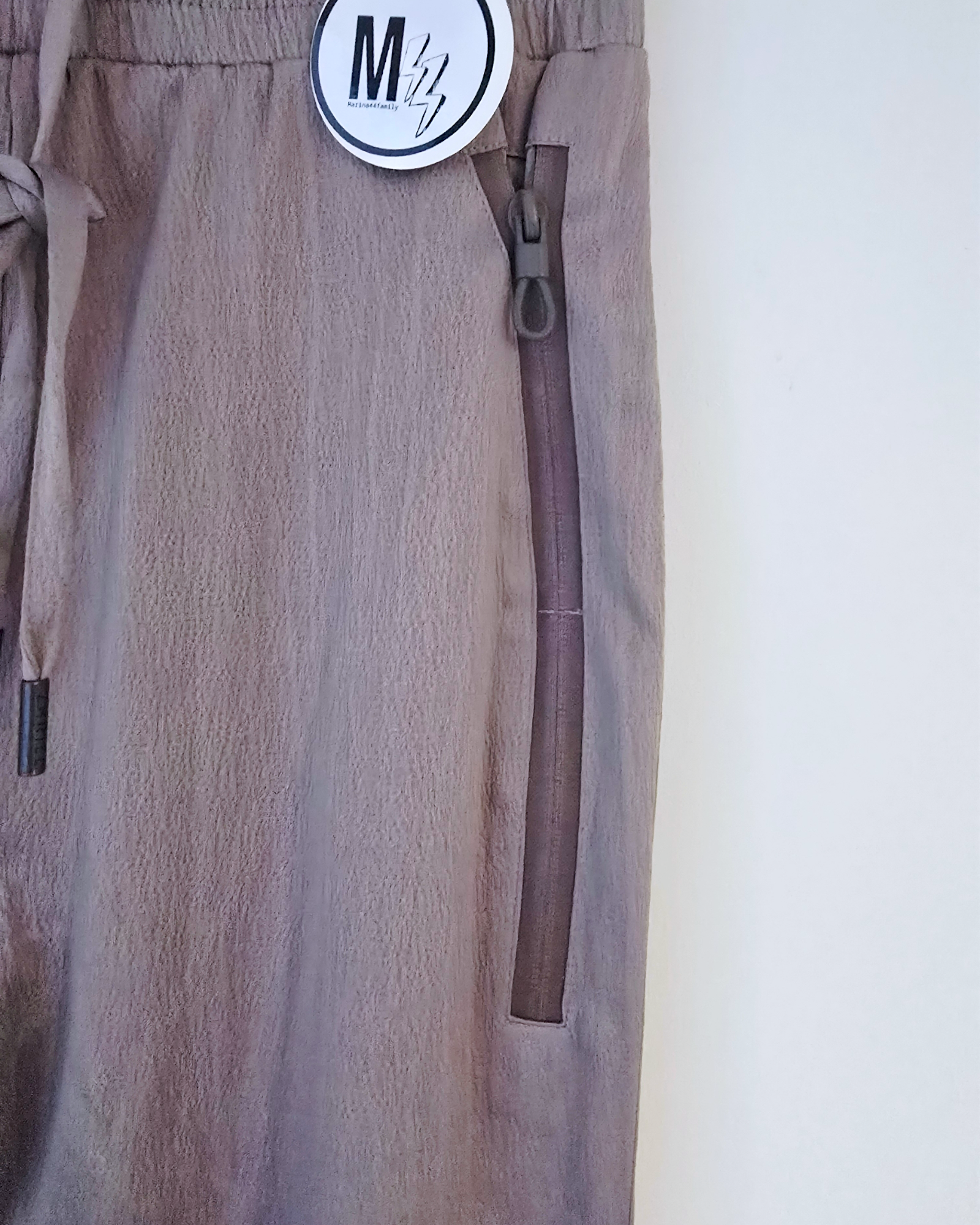 Pantalon jeeging beige bronze