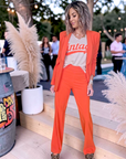 Pull beige vintage orange fluo - 𝐌𝐚𝐫𝐢𝐧𝐚𝟒𝟒𝐟𝐚𝐦𝐢𝐥𝐲