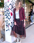 Perfecto aubergine 100% cuir - 𝐌𝐚𝐫𝐢𝐧𝐚𝟒𝟒𝐟𝐚𝐦𝐢𝐥𝐲