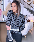 Pull chaud à imprimé léopard gris et noir - 𝐌𝐚𝐫𝐢𝐧𝐚𝟒𝟒𝐟𝐚𝐦𝐢𝐥𝐲