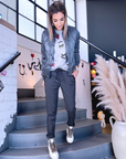 Doudoune matelassée gris métallisé - 𝐌𝐚𝐫𝐢𝐧𝐚𝟒𝟒𝐟𝐚𝐦𝐢𝐥𝐲