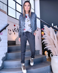 Pantalon jeeging gris anthracite - 𝐌𝐚𝐫𝐢𝐧𝐚𝟒𝟒𝐟𝐚𝐦𝐢𝐥𝐲
