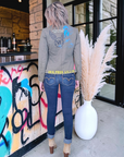 Veste cintrée créateur customisée - 𝐌𝐚𝐫𝐢𝐧𝐚𝟒𝟒𝐟𝐚𝐦𝐢𝐥𝐲