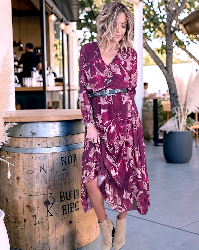 Robe 7/8è aubergine - 𝐌𝐚𝐫𝐢𝐧𝐚𝟒𝟒𝐟𝐚𝐦𝐢𝐥𝐲