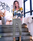 Chemise tie and dye kaki et jaune - 𝐌𝐚𝐫𝐢𝐧𝐚𝟒𝟒𝐟𝐚𝐦𝐢𝐥𝐲