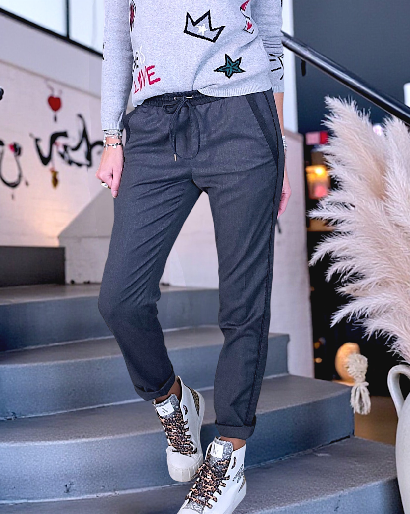 Pantalon jeeging gris anthracite - 𝐌𝐚𝐫𝐢𝐧𝐚𝟒𝟒𝐟𝐚𝐦𝐢𝐥𝐲