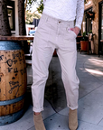 Pantalon beige en coton - 𝐌𝐚𝐫𝐢𝐧𝐚𝟒𝟒𝐟𝐚𝐦𝐢𝐥𝐲