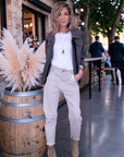 Pantalon beige en coton - 𝐌𝐚𝐫𝐢𝐧𝐚𝟒𝟒𝐟𝐚𝐦𝐢𝐥𝐲