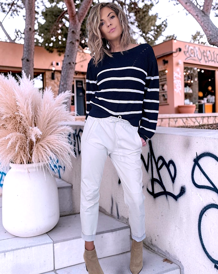 Pantalon jeeging 100% cuir coquille d'œuf - 𝐌𝐚𝐫𝐢𝐧𝐚𝟒𝟒𝐟𝐚𝐦𝐢𝐥𝐲