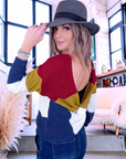Pull tricolore double sens - 𝐌𝐚𝐫𝐢𝐧𝐚𝟒𝟒𝐟𝐚𝐦𝐢𝐥𝐲