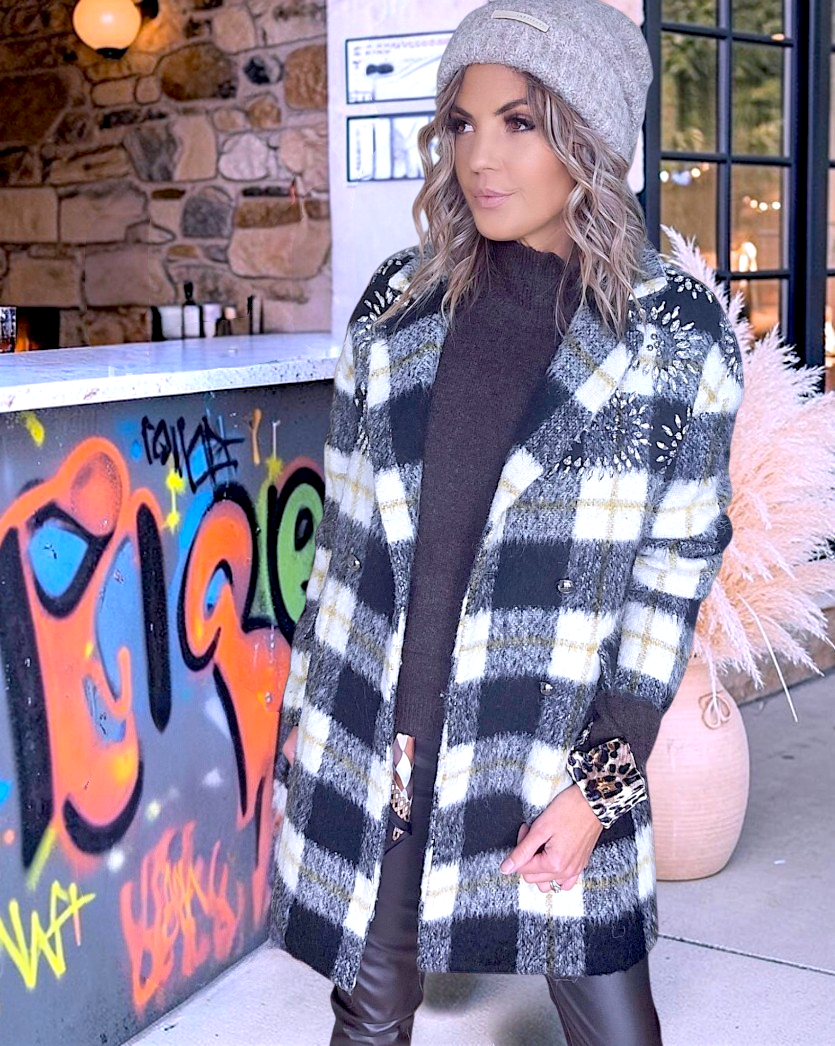 Manteau chaud à carreaux - 𝐌𝐚𝐫𝐢𝐧𝐚𝟒𝟒𝐟𝐚𝐦𝐢𝐥𝐲