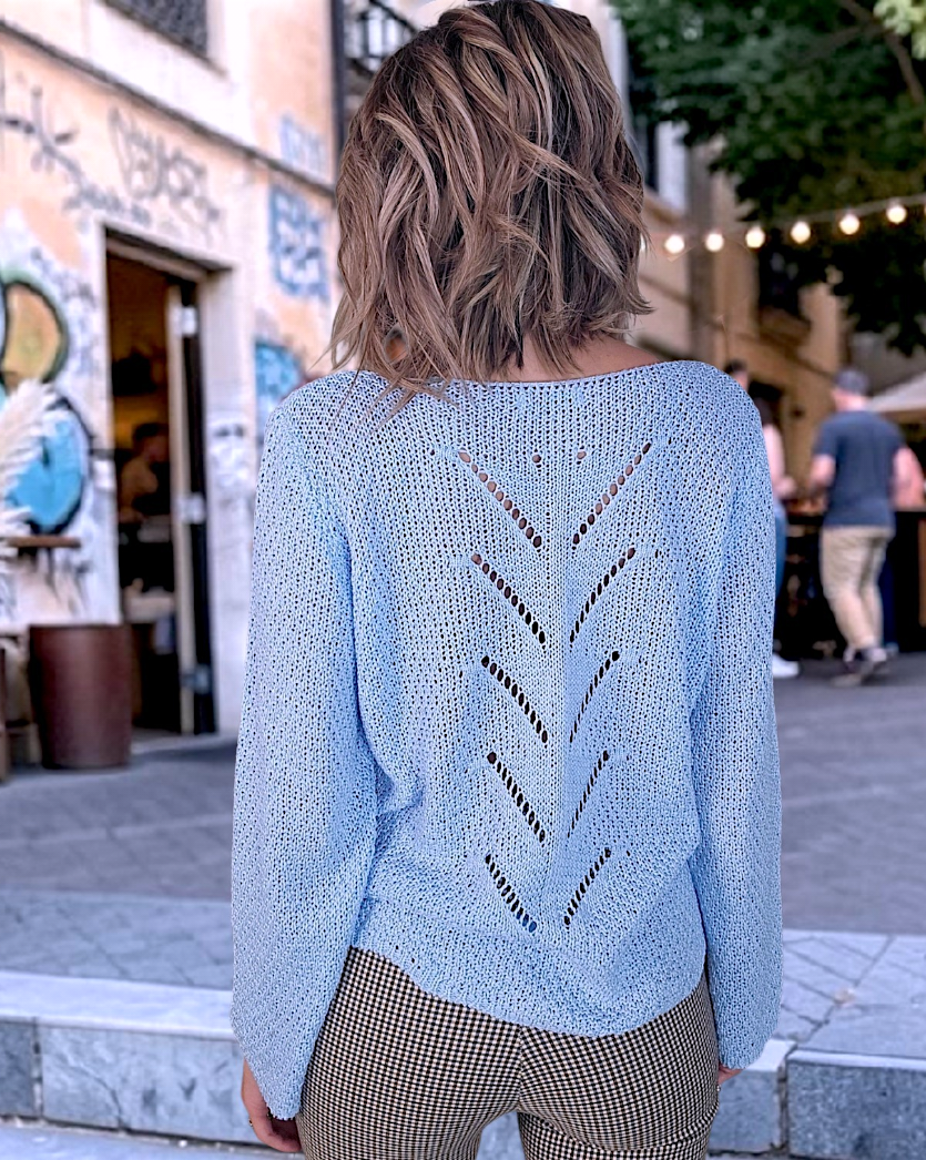 Pull bleu ciel - 𝐌𝐚𝐫𝐢𝐧𝐚𝟒𝟒𝐟𝐚𝐦𝐢𝐥𝐲