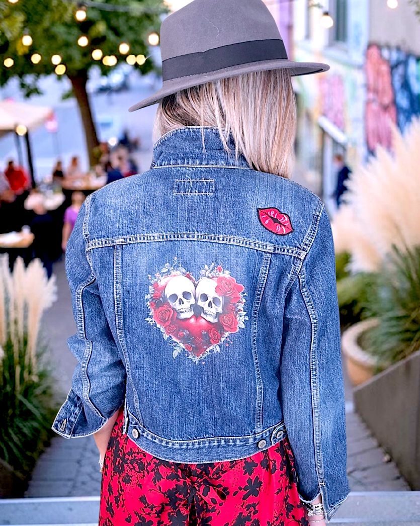 Veste en jean de créateur - 𝐌𝐚𝐫𝐢𝐧𝐚𝟒𝟒𝐟𝐚𝐦𝐢𝐥𝐲